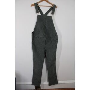HATCH 0 Maternity Green Skinny Leg Cotton Stretch Corduroy Overalls Pants